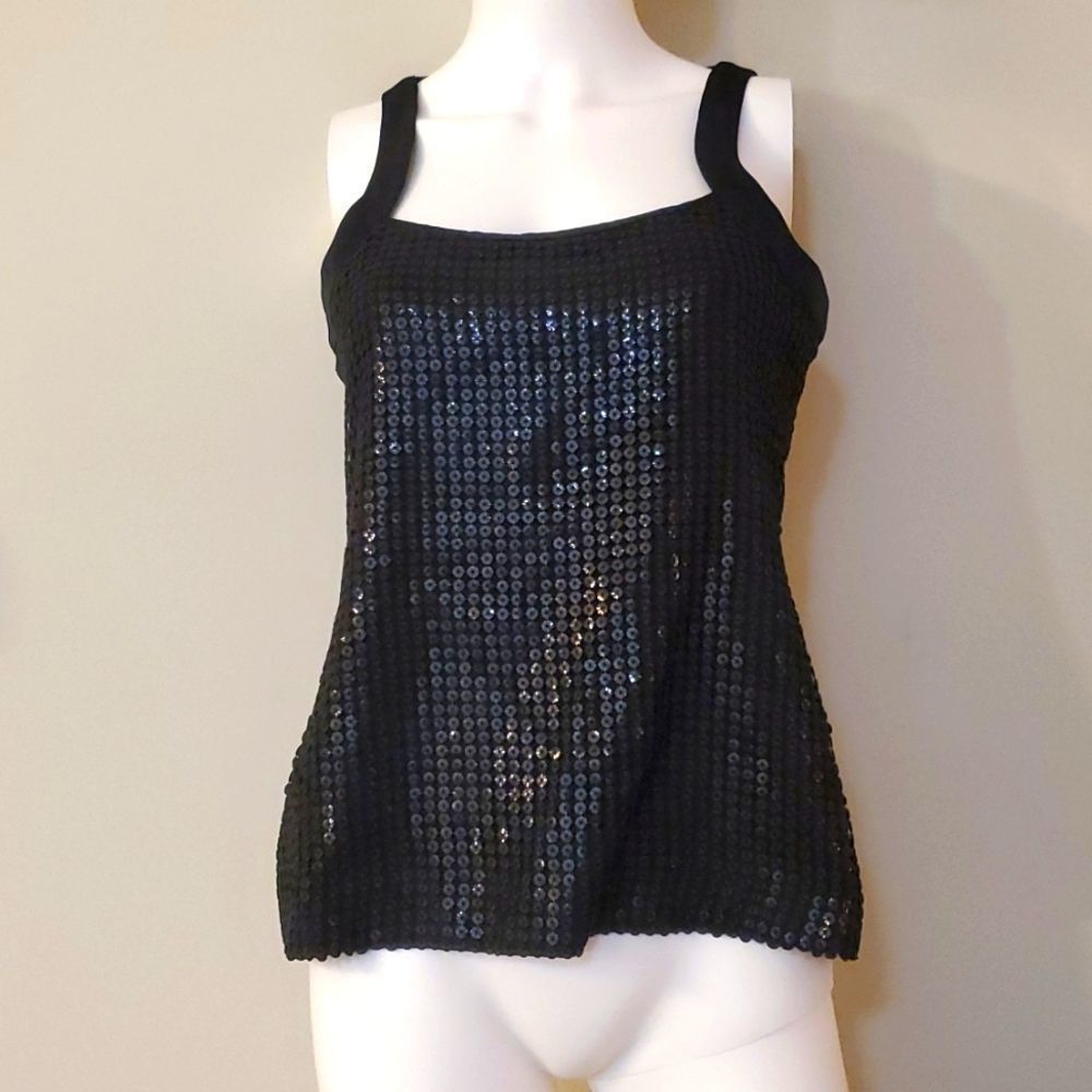 Etcetera Black Sequin Top, Excellent Condition, S… - image 1
